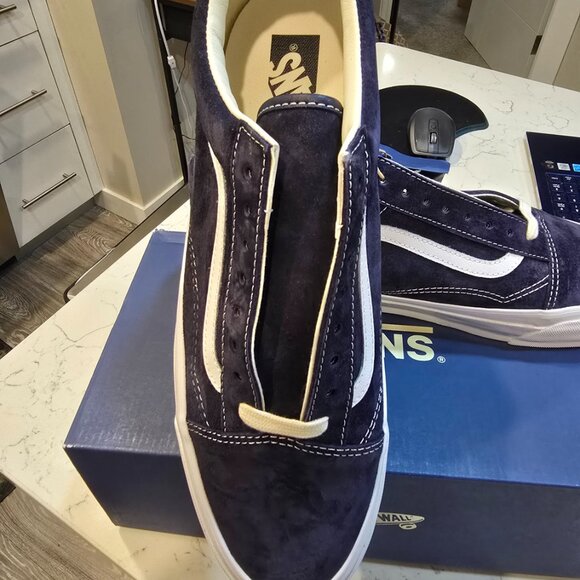 VANS Premium Old Skool 36 Baritone Blue - VN000CNGCIE PIG SUEDE MENS SIZE 13 NEW - Picture 2 of 11